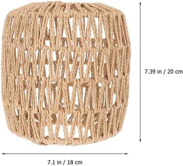 Імітація кришки для лампи з ротанга, ручна робота, плетена люстра, вінтажний абажур, декор для дому, підвісна підвіска, спальня