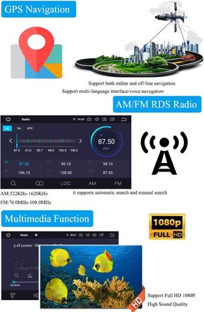 Автомобільна стереосистема 2 Din 8 ядерна оперативна пам'ять 4G ROM 64G Автомобільна навігація Автомобільна магнітола для Porsche Cayenne (2003-2010) (з волоконно-оптичним декодером), 9 Android 10.0