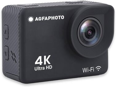 Водонепроникна цифрова екшн-камера AgfaPhoto Kodak Realimove AC9000-30m (True 4K, EIS Anti-Shake, кут 170, РК-екран 2,0 дюйма, 18 аксесуарів, WiFi) чорний