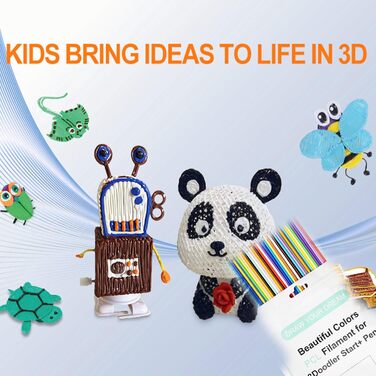 Запасні пакети для ручок 3d Doodler, кольори нитки 3d Pen Filament для дітей, заправка для 3d ручок, упаковка з 220 упаковок заправок для ручок Doodler Pens 2,5 мм, заправка для ручок 22 кольорів для дітей, аксесуари для 3d ручок Pcl