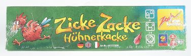Дитяча гра 1998 року, 2-4 гравці, для хлопчиків і дівчаток віком від 4 років, 601121800 Zicke Zacke Hhnerkacke - das rasante Gedchtnisrennen
