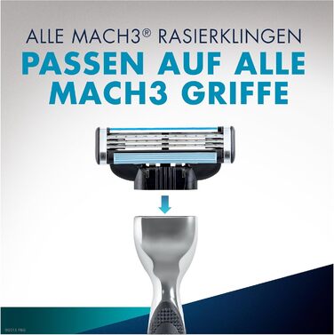 Знята з виробництва модель Gillette Mach3 леза для бритви, 12 шт. 12 шт. (1 упаковка)