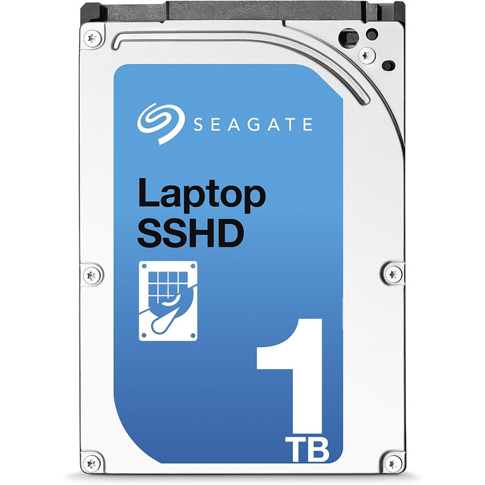 Гібридний жорсткий диск Seagate з 1 ТБ пам'яті та 8 ГБ флеш-пам'яті SSD, 5400 об/хв, 64 МБ, SATA, 9,5 мм, ST1000LM014