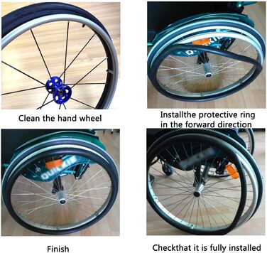 Чохли для коліс інвалідного візка Чохли для повзунків, силіконові захисні чохли для повзунків заднього колеса інвалідного візка, чохли для ручок інвалідного візка, аксесуари для інвалідних візків для дорослих, 1 пара