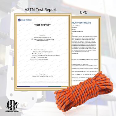 Статична мотузка для скелелазіння NewDoar 18KN 10 мм (3/8 дюйма) Мотузка з подвійним плетінням для мотузки для прусика, виживання на відкритому повітрі, піших прогулянок, альпінізму, тягання (помаранчевий 10 мм, 20 футів) помаранчевий 10 мм 20 футів (6 м)