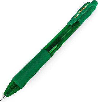 Ручка для роликів Pentel Energel X BL107, висувна, 0,7 мм, зелена, в упаковці 12 шт.