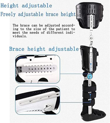 Колінно-гомілковостопний ортез, тазостегновий колінно-гомілковостопний ортез при переломі ноги Ортези для стопи та нижніх кінцівок, права нога, S Right Leg S