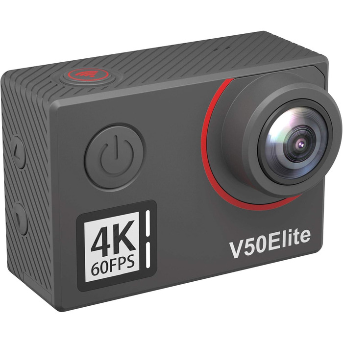 Підводна камера 20MP WiFi Action Camera із сенсорним екраном EIS із 8-кратним зумом Голосове керування Пульт дистанційного керування Комплект аксесуарів Спортивна камера (V50 Elite), 4K60FPS 40M