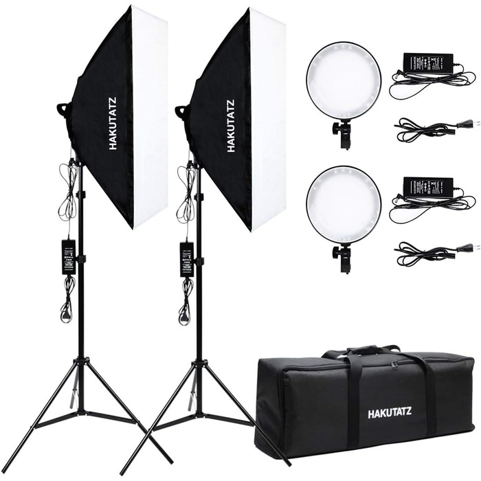 Безперервний набір світла Photo Studio Daylight (II), 45W LED Softbox Studio