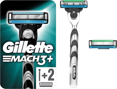 Бритва Gillette Mach3, 1 бритва з 2 лезами бритви