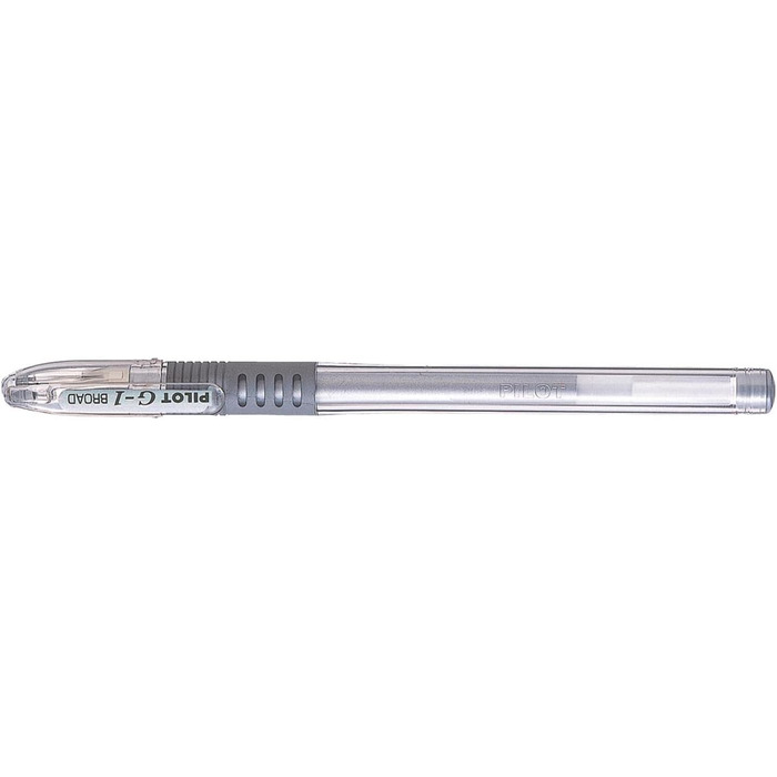 Ручка Pilot Gel Rollerball, ручка G1-10, широкий наконечник, сріблястий колір, 6 шт.