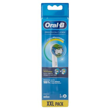 Насадки для електричних зубних щіток Oral-B Precision Clean, 8 шт. , з технологією Clean Maximize, біла