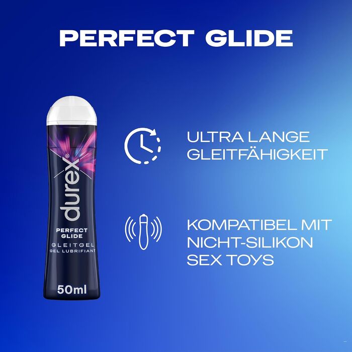 Можна прати, не жирний і не залишає плям Набір з Perfect Glide, Play Feel & Tingling на водній і силіконовій основі, безпечний для презерватива 3 x 50 мл