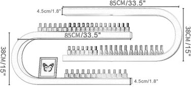 Настінна полиця QTQHOME, Полиця для флакона з лаком для нігтів, Полиця з U-подібною ефірною олією, Зберігання парфумів, Багатофункціональний, Для підвісного салону/Салону краси/Манікюрного магазину, Чорний набір із 2 предметів
