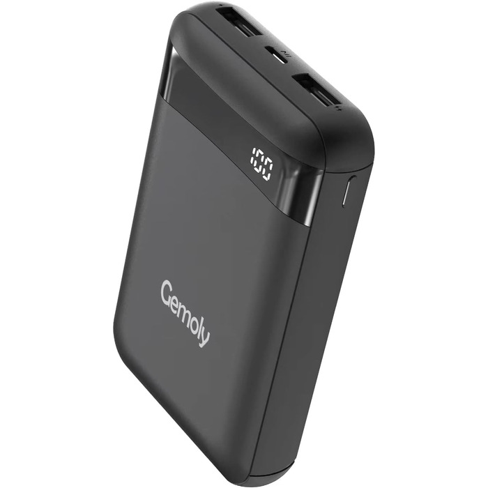 10 000 mAh, Portable Mini Charger with 2 Inputs and Outputs 5 V/2.4 A for iPhone, Samsung Galaxy Huawei Smartphone (Black), 10 000 mAh, Portable Mini Charger with 2 Inputs and Outputs 5 V/2.4 A for iPhone, Samsung Galaxy Huawei Smartphone (Black)