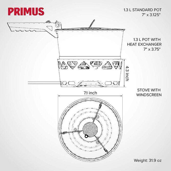 Набір для приготування їжі Primus PrimeTech 2,3 л