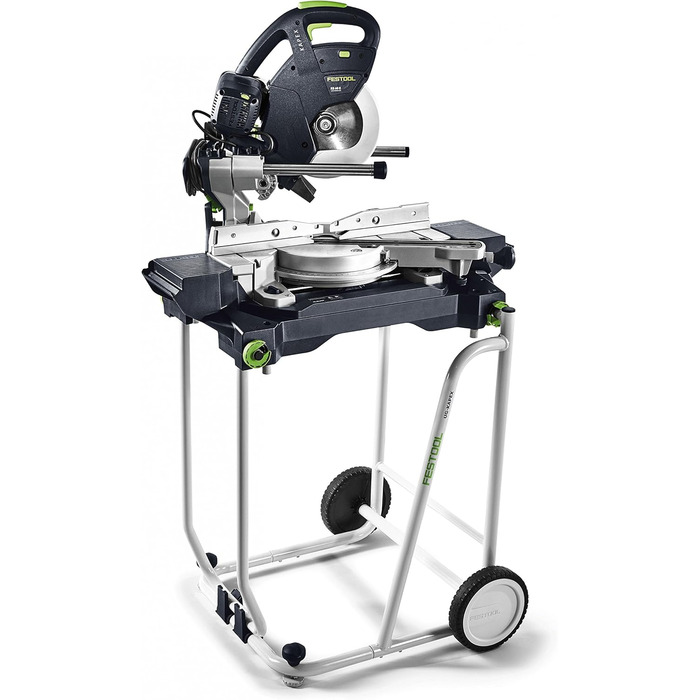 Поперечна пила Festool KS 60 E-UG-Set/XL KAPEX (з пиляльним диском WOOD UNIVERSAL, гвинтовим затискачем, світлодіодним підсвічуванням, кутовим скосом, піднесенням, шестигранним ключем, опорною рамою, поперечним захисним кожухом)