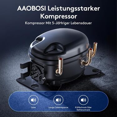 Компресор Cool Box 48L, 12/24V і 100-240V Cool Box електричний -20C до 20C, Cool Box автомобільний з підключенням USB, надійний компресор Cool Box для автомобіля, вантажівки, човна, будинку на колесах, кемпінгу