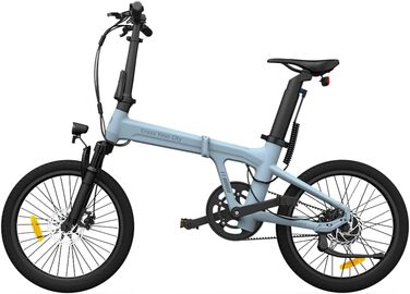 Надлегкий алюмінієвий корпус Dece Oasis Air 20S ebike, ремінний привід, ADO Smart APP, ТРИ швидкісні режими роблять міські поїздки більш комфортними та зручними (амортизаційна версія) Синій