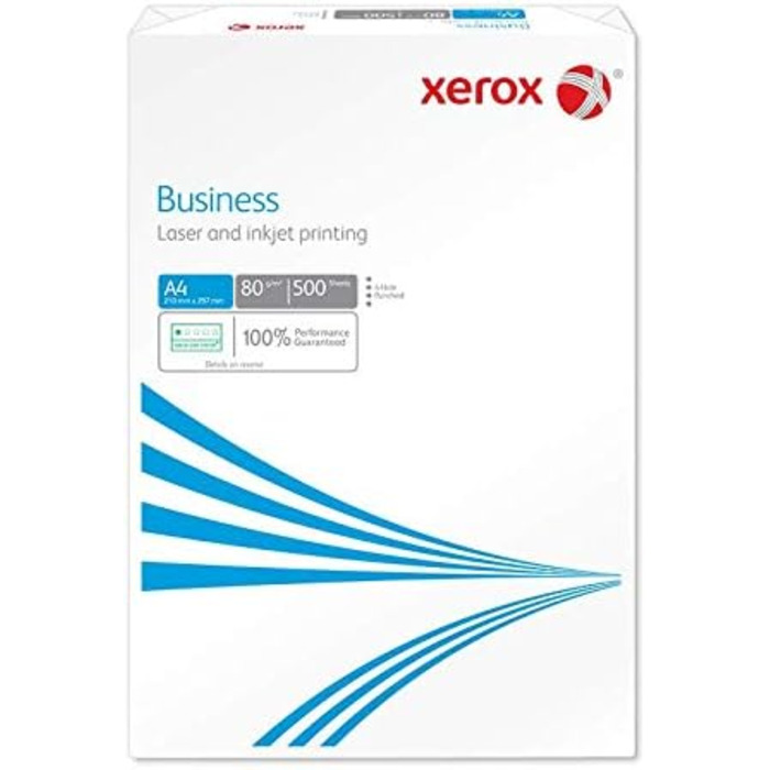 Багатофункціональний папір Xerox Business, 4 отвори, 80 г/м, A4, 5 x 500 аркушів, білий