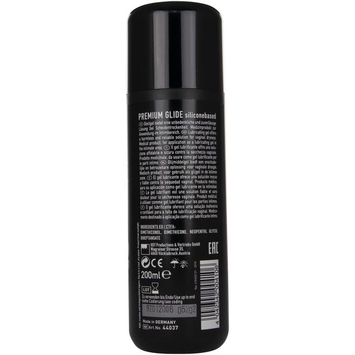 Силіконове мастило HOT Premium Silicone Glide, 200 мл