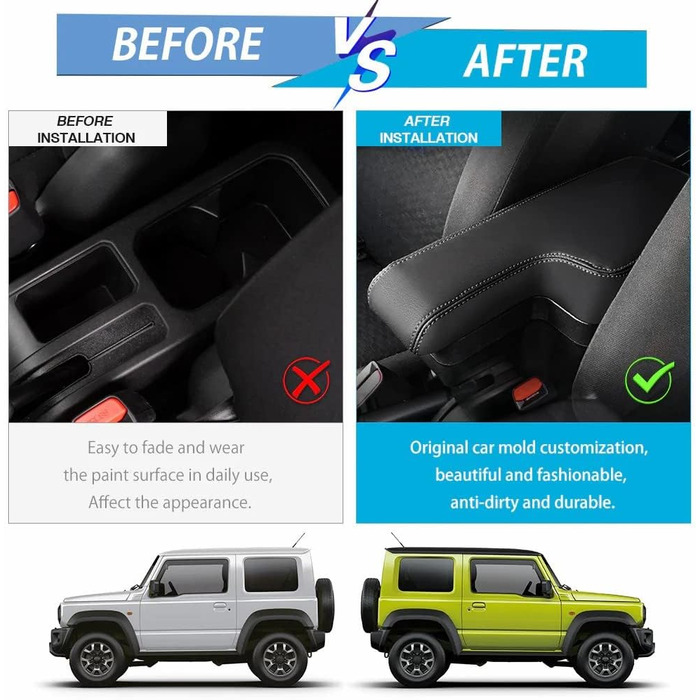 Для Jimny JB64 JB74 Центральний підлокітник Підлокітник Лоток Автоматична центральна консоль Органайзер Внутрішня модифікація Ящик для зберігання Підлокітник, Jimny JB64 Аксесуари