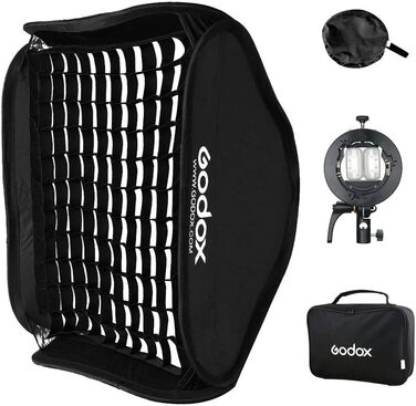 Складна сітка Softbox S2 S-Type Кронштейн Bowens Mount для спалаху Speedlite Камера Спалах Фотостудія Portait Photography (SGGV8080), 80x80