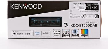 Автомобільний стереороз'єм Kenwood KDC-BT560DAB для пульта дистанційного керування на кермі, гучний зв'язок Bluetooth