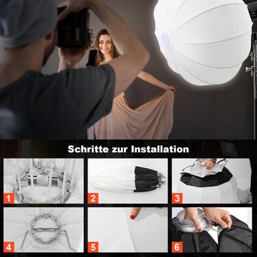 Ліхтарі Softbox Bowens Mount Softboxes Photography для світлодіодного відеосвітла GODOX SL60W M300 LA150 LA200 Сумісний з NEEWER CB60B CB150W 100W Aputure Light 600d Amaran 60x, 85