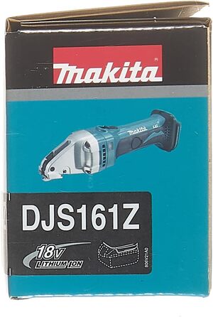 Ножиці по жерсті Makita DJS161Z Акумуляторні ножиці по жерсті 1,6 мм 18 В (без акумулятора, без зарядного пристрою), сині без акумулятора без зарядного пристрою в MAKPAC