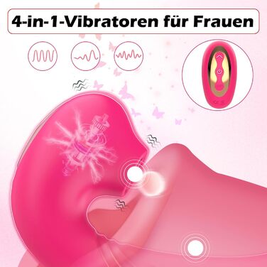 Фалоімітатор вібратор Секс іграшки для жінок, вібратори 3 в 1 жіночі з 10 режимами вібрації та 3 режимами облизування Вібрація фалоімітатора для жінок вібратори