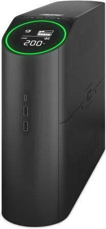 Джерело безперебійного живлення APC Gaming Back UPS Pro, 2200 ВА/1320 Вт, вежа, 230 В, 4 розетки Schuko та 2 роз'єми IEC C13, RGB-підсвічування, синусоїда Pure, Midnight (чорний) BGM2200B-GR