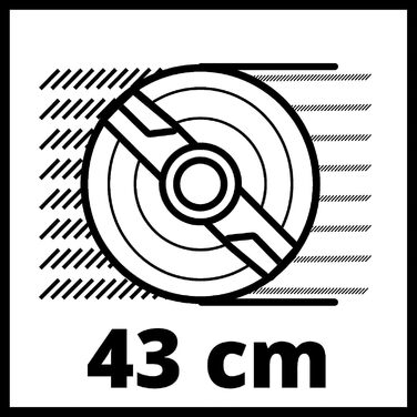 Акумуляторна газонокосарка Einhell GE-CM 36/43 Li M Kit Power X-Change (36 В, ширина зрізу 43 см, до 600 м, безщіткова, функція мульчування, вкл. 2 батареї PXC 4,0 Ач та 2 зарядні пристрої) вкл. 2 батареї 2x4,0 Ач та зарядний пристрій