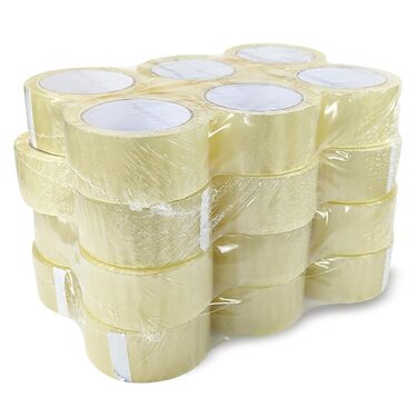 Тихо розгортається прозора 48 мм x 66 м Parcel Tape 24 рулони, 24 шт., Parcel Tape