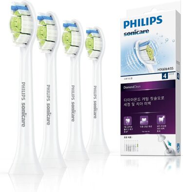 Насадки для щітки Philips Sonicare DiamondClean Standard Sonic (модель HX6064/05) білі 4 упаковки Стандартна одинарна