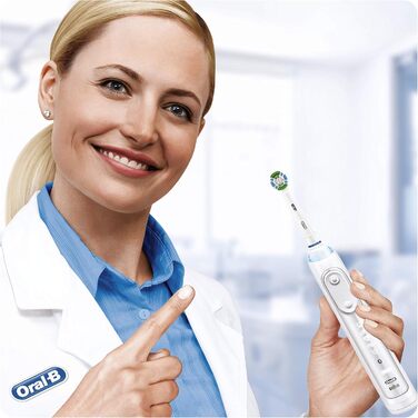 Щітки Oral-B Precision Clean зі щетиною CleanMaximiser для оптимального очищення, 10 шт. у комплекті з електричною зубною щіткою Vitality 100