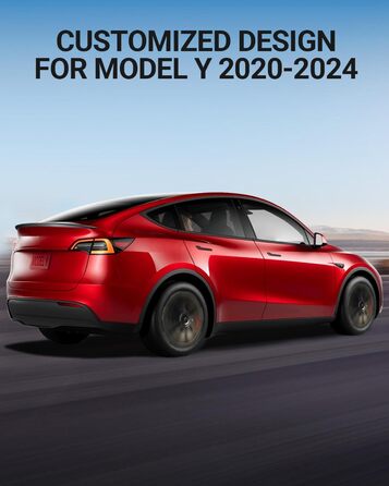 Матовий чорний спойлер продуктивності 2024 2023 2022 2021 Model Y Matte Black Gen 2