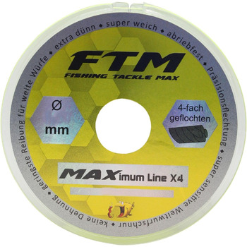 Плетена волосінь FTM Line Maximum X4-150 м, діаметр/міцність на розрив 0,08 мм / 4,2 кг