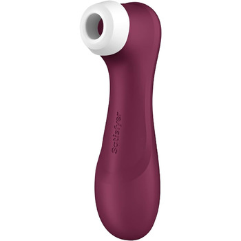 Вібратор Satisfyer Pro 2 покоління 3 з додатком Connect Технологія рідкого повітря Тиха сильна стимуляція клітора Вібратор хвилі тиску з вібраціями Секс-іграшка подарунок для жінок Фалоімітатор (бордо)