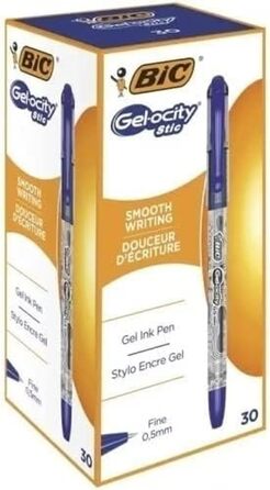 Гелева ручка BIC Gelocity, синя, 30 шт.