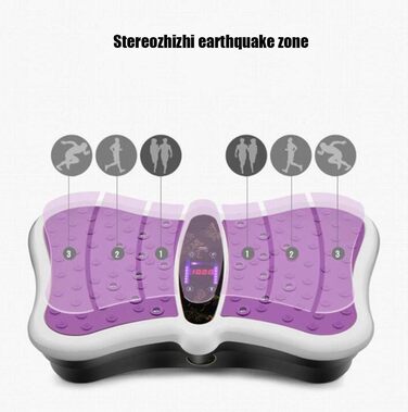 Вібраційні силові пластини HADWAO, тренажер для тренувань унісекс, тренажер з дистанційним керуванням Осцилююча платформа для тремтіння всього тіла Чорний