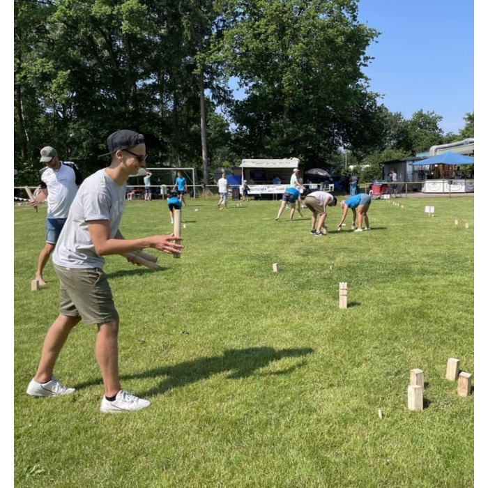 Ігри Kubb Spiel Gummibaum Vergleichstest-Sieger Deutsche Kubb Bund-Gre (DKubbB) XL - 7,8 кг