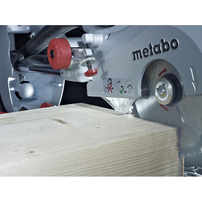 Поперечна пила Metabo KGS 315 Plus (1600 Вт, пила з функцією протягування, макс. Ширина різання 90/45 320 / 223 мм, макс. Глибина різання 90/45 120 / 76 мм, вкл. висувний подовжувач столу) 0103150000