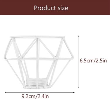 Люстра BESPORTBLE 2 шт. Абажур у металевій клітці Абажур із залізного дроту Вінтажний чохол для стельового світильника Промисловий захист лампи для підвісного світильника бару (білий) Аксесуари для пташиних кліток