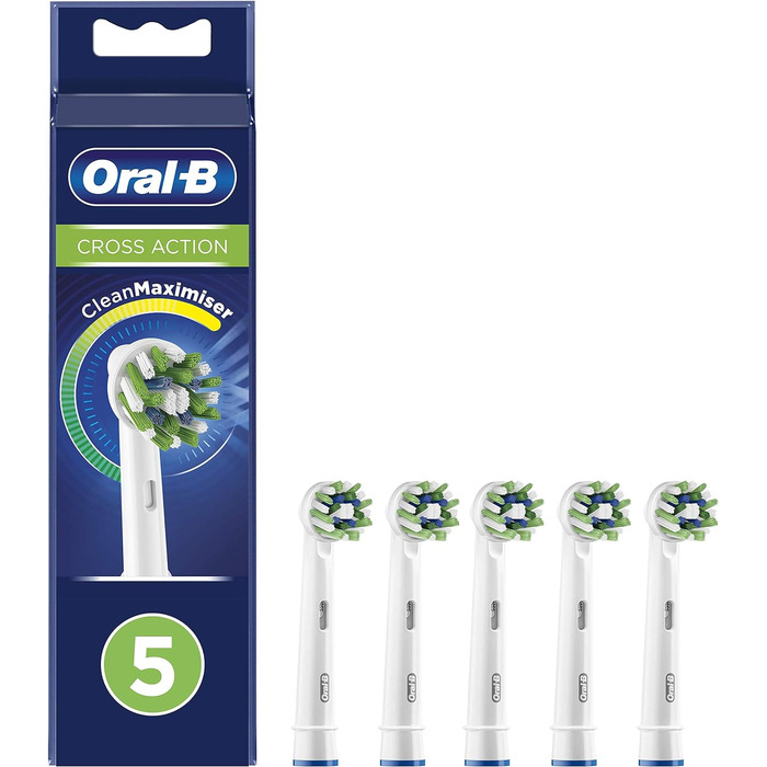 Змінні щітки Oral-B 3D White з технологією CleanMaximiser 5 Testine 5 шт. (1 упаковка)