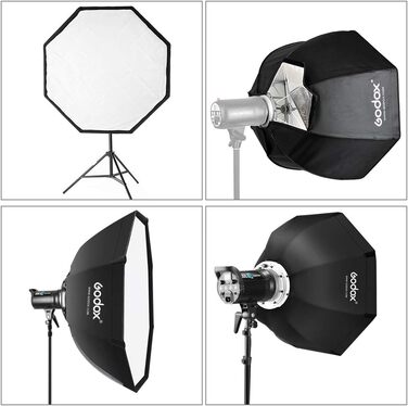 Дюймів восьмикутний відтінок Bowens Softbox Портативні софтбокси Рефлектор Спалах Спалах Speedlite LED Відео Студія Спалах Портрет (SB-UE120CM), 120