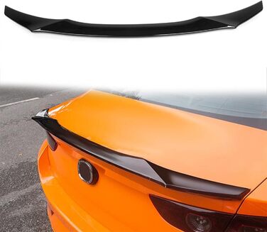 Заднє крило багажника автомобіля для Mazda 3 для Axela 2019 2020 ABS Gloss Black Wing Spoiler Кришка губи Накладка Протектор Прикраса автомобіля