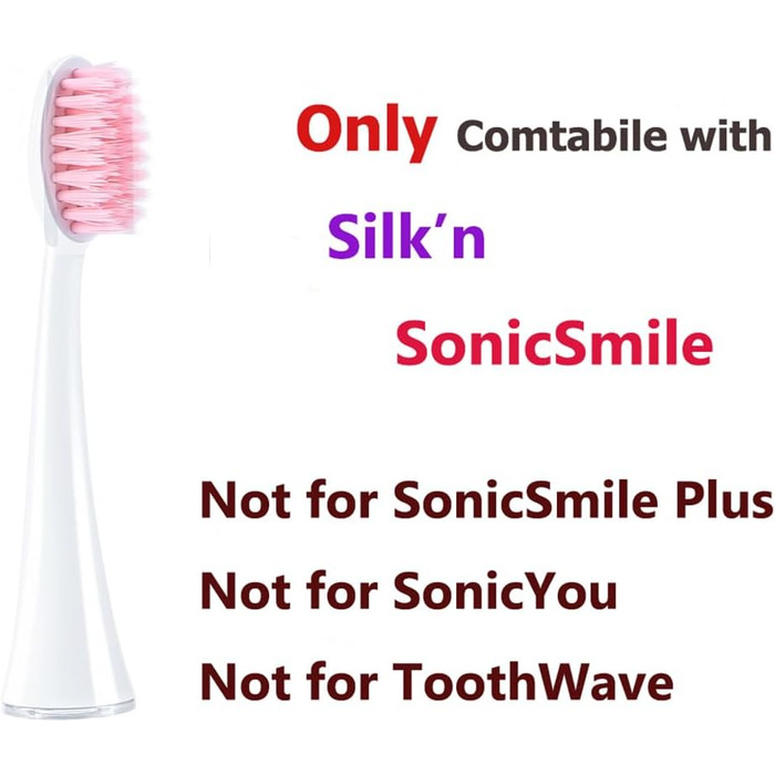 Насадки для щітки сумісні зі змінними щітками Silk'n SonicSmile Щітки 4 Pack 4 White