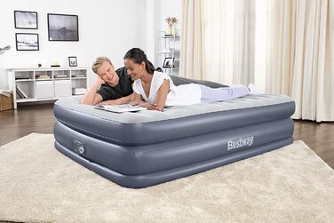 Надувне ліжко Bestway TriTech Quad Comfort з вбудованим електричним насосом Double XL/Mi 203 x 152 x 51 см