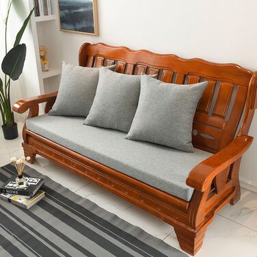 Подушка для сидіння Zoomlie Loveseat, для садових меблів, прямокутна, миється, подушка для лавки на блискавці, водонепроникна подушка для лавки, татамі, зберігання взуття (10 см)